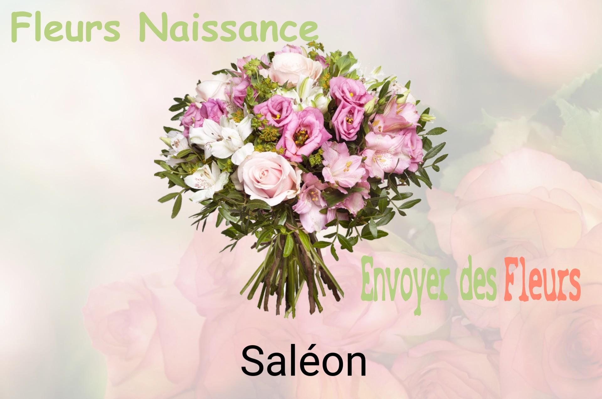 Bouquet de fleurs de naissance livré à Saléon